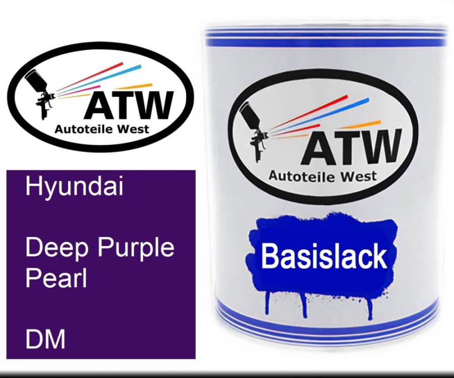 Hyundai, Deep Purple Pearl, DM: 1L Lackdose, von ATW Autoteile West.